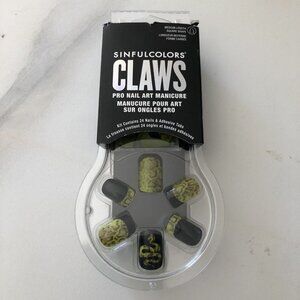 Sinful Colors 3D Claws Press On Nails Snake Charmer 2659  Med Length 24 Nails